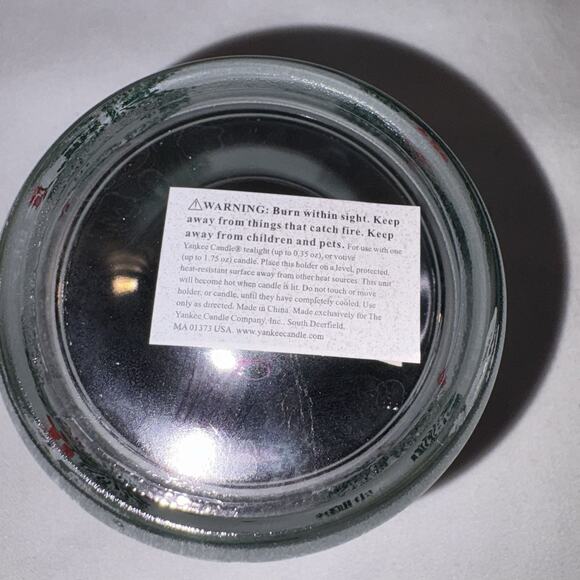 YANKEE CANDLE Votive GIFT SET & Glass Holiday Holder & Bonus Candles NEW - Picture 7 of 9
